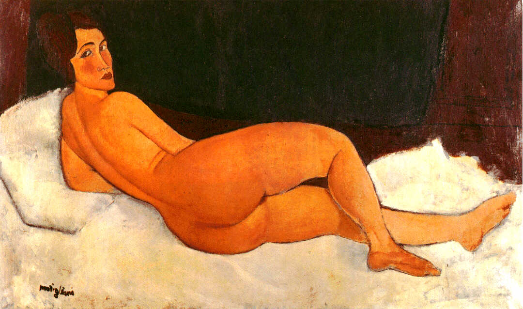 Amedeo Modigliani Nude, Looking Over Her Right Shoulder